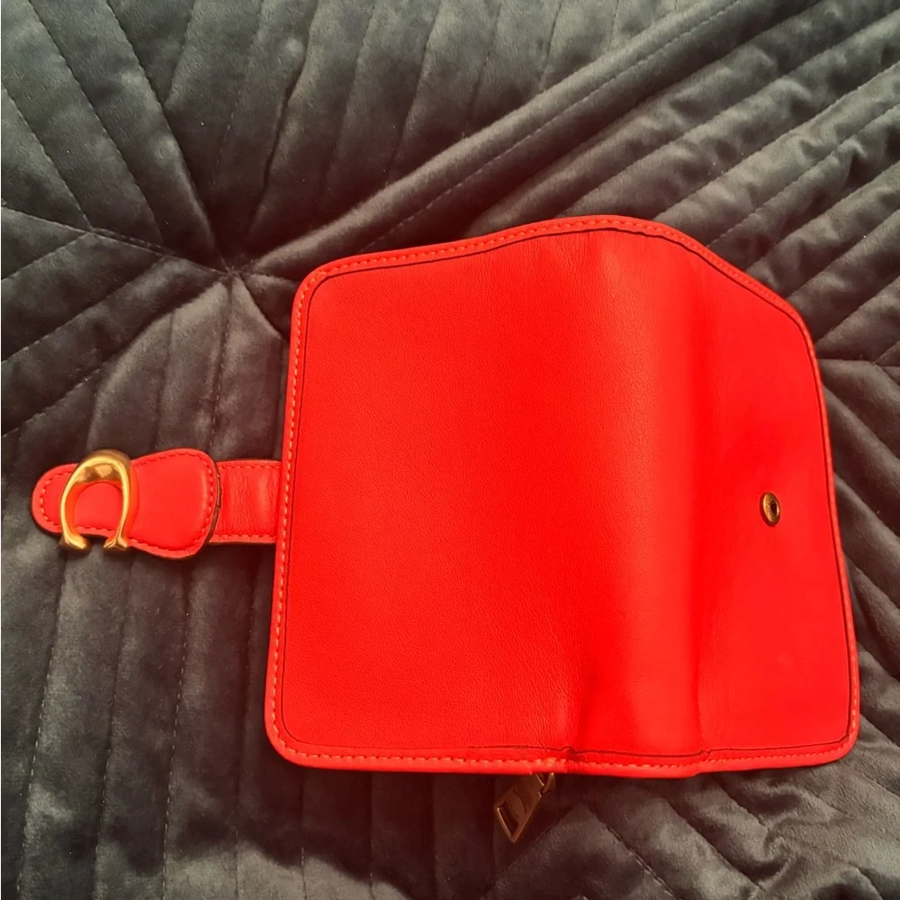 Coach Tabby Wallet Red Orange - Picture 6 of 6